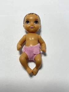 Barbie BROWN HAIR Baby Doll Loving Family Dollhouse  Figure - Picture 1 of 2