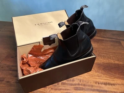 R.M. Botas Chelsea Williams Comfort Craftsman para hombre talla 13 cuero negro EE. UU. Foto 1 de 4