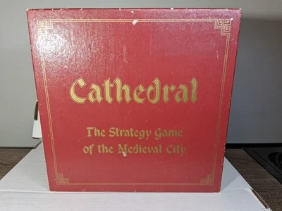Vintage 1978 Cathedral Mediaeval City Strategy Board Game With Wood Pieces  - Image 1 of 4