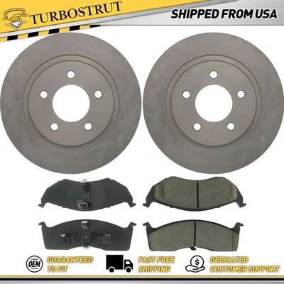 Kit de pastilhas de freio rotores de freio dianteiro OE para 1998-2001 Chrysler Concorde 3.2L - Imagem 1 de 2