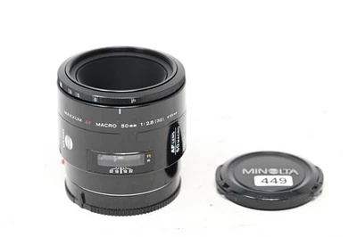 Minolta AF Macro 50mm f/2.8 Lens  Sony Minolta A Mount Maxxum (#B96) - Image 1 of 4