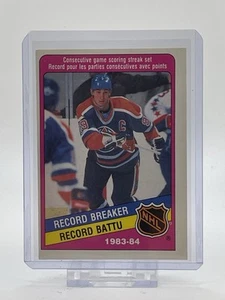 1984 O-Pee-Chee Record Breaker Hockey Card #388 Wayne Gretzky Edmonton Oilers - Foto 1 di 2