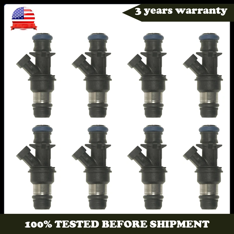Новый набор из 8 топливных форсунок 1999-2007 Chevy Silverado GMC 4,8 л 5,3 л 6,0 л 25317628 - Изображение 1 из 4