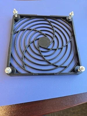 Black Plastic Guard for 120mm/ 120mm PC Case Cooling Fan - Image 1 of 2