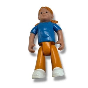 Little Tikes Girl Sister Grand Mansion Dollhouse Blue Shirt Red Orange Hair - Picture 1 of 2