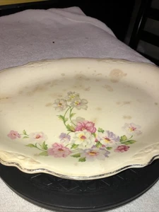 Vintage 1950 Homer Laughlin Virginia Rose Platte A 50 N 8 - wie besehen, seltener Fund! - Bild 1 von 17