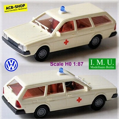 VW Passat B2 Variante 1981 RK Croce Rossa 1980-88 Tipo B2 Bianco 1:87 I. M. U. - Immagine 1 di 4