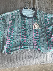 VINTAGE WORLD GYM SHIRT PULLOVER SWEATSHIRT CROPPED BODYBUILDING 80ER XL - Bild 1 von 3