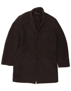 FRENCH CONNECTION Mens Overcoat UK 44 2XL Grey Wool AC13 - Picture 1 of 3