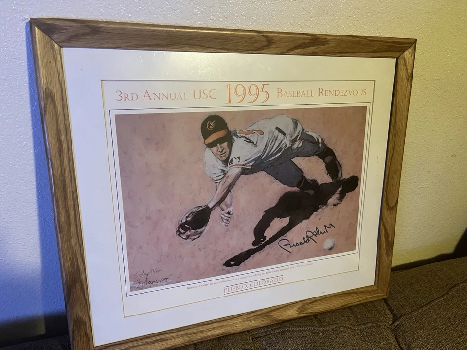 Póster autografiado de Johnny Bench 23x19 enmarcado Foto 1 de 4