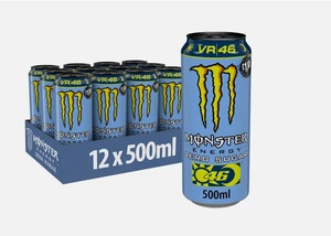 Bebida Monster Energy Zero Sugar VR46, 500 ml, paquete de 12 - Imagen 1 de 1
