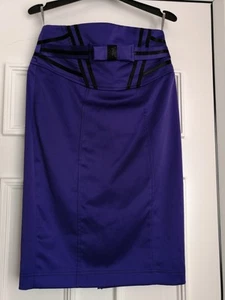 River Island Size 12 Purple A Line Skirt. Waist 28inches - Picture 1 of 6
