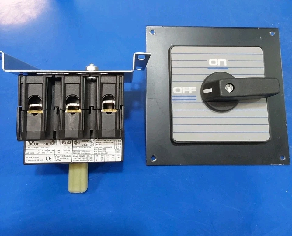 P3-63 Klockner Moeller Disconnect Switch  - Image 1 of 1