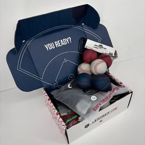 Plate Crate Monthly Box With Baseball Treasures • Unisex Youth Large • NIB - Picture 1 of 17
