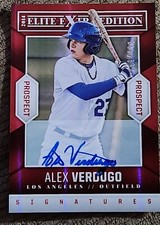 2014 Panini Elite Extra Edition Alex Verdugo Auto /499 - Dodgers, Red Sox