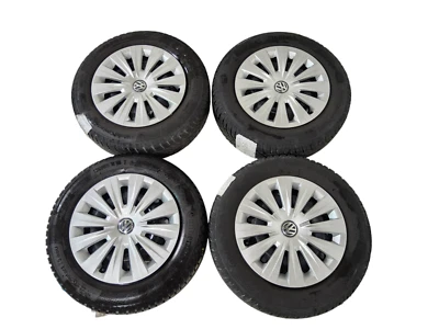 Original VW Golf 7 8 Stahl Winter Felgen 195 65 15 Continental Winterräder - Bild 1 von 4