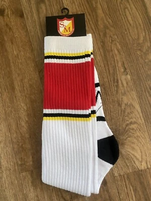 S&M BMX RETROGRADE WHITE BLACK SHIELD SOCKS - Image 1 of 4