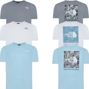 The North Face Mens Box Exploration Casual T Shirts TNF Short Sleeve Summer Tee - Picture 1 of 22