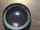 Konica Hexanon Camera Lens F3.5 135mm With Case & Caps 7344611 Made In Japan