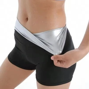 Women’s Sauna Sweat Pants | Thermo Leggings | Waist Slimming Body Shaper Shorts - Picture 1 of 6