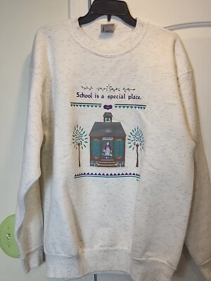 Sudadera Oneita Power Sweats XXL School Is A Special Place Camisa Profesor Camisa Foto 1 de 4