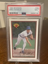 1989 Bowman Greg Maddux PSA 9 - Chicago Cubs Atlanta Braves