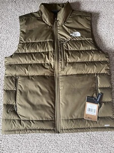 Mens The North Face Aconcagua 2 550-Down Insulated Vest- Military Olive NWT - Picture 1 of 3