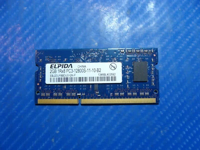 Apple A1278 Laptop 2GB 1Rx8 Memory RAM PC3-12800S-11-10-B2 EBJ20UF8BDU0-GN-F - Image 1 of 2