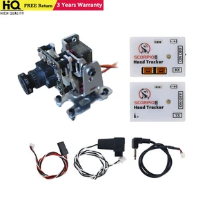 Wireless Head Tracker 2.4G TX+RX Modules w/ 2-axis Gimbal Bracket + 2pcs Servos - Picture 1 of 5