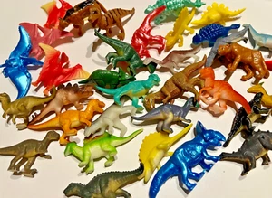 bulk lot 30 + Dinosaurs prehistoric animals collectible model toys dinosaurs - Picture 1 of 17