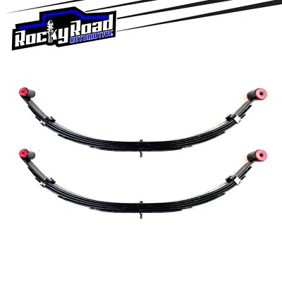 "Paquetes de resortes de hoja delanteros de elevación Rubicon Express de 4"" (2) para Jeep CJ5 CJ7 1976-1986" Foto 1 de 4