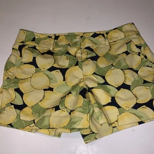Ann Taylor Lemon Print Chino Shorts Women’s Size 8P Petite - Picture 1 of 4