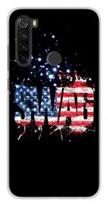Coque en silicone imprimée compatible Xiaomi Redmi Note 8T Swag usa - Imagen 1 de 3