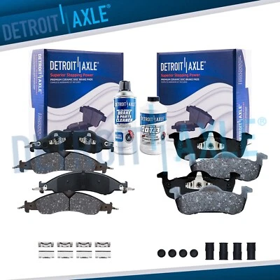 Front Rear Ceramic Brake Pad Kit for 2007-2009 Ford Expedition Lincoln Navigator - Image 1 of 4