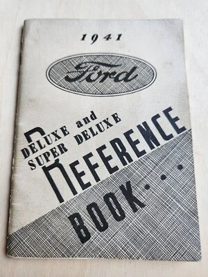 Ford Deluxe 1941 y Super Deluxe libro de referencia OEM guía del operador Foto 1 de 4