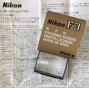 【MINT】Focusing Screen for Nikon F3 Type G3 Micro transmission screen +manuals