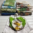 Vintage Lot of 11 Bath & Hand Towels For Use or DIY Crafts Flower Power