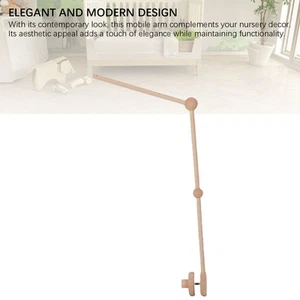 Baby Mobile Arm Rotating Beech Wooden Mobile Stand Hanger For Crib - Picture 1 of 24