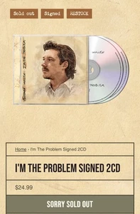 Morgan Wallen Signed Insert I’m The Problem 2CD - IN HAND - Imagen 1 de 2