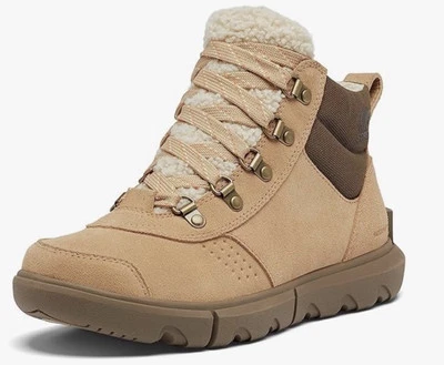 Botas de invierno SOREL Explorer Next Hiker WP para mujer talla 6,5 canoa/arena húmeda con cordones Foto 1 de 4