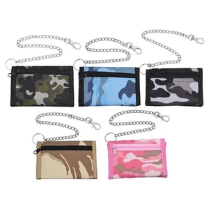 Children Wallet Camo Wallet Mini Trifold Wallets with Zipper Kids Wallet Gifts - Picture 1 of 17