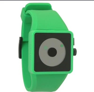 Nixon The Newton Men Mystery Green Rubber Polycarbonate Quartz 38mm Watch 8" - image 1 of 4
