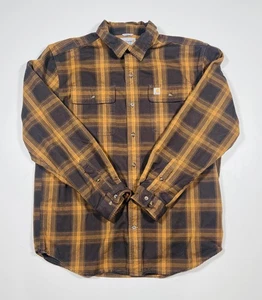 Carhartt Shirt Mens Large Plaid Flannel Original Fit Button Up Workwear - Picture 1 of 6
