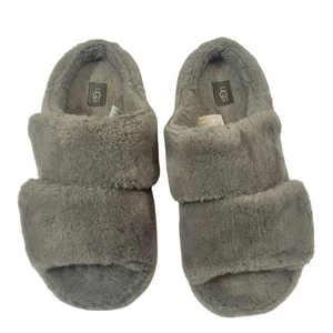 UGG Fluff That Slipper, Herren 10, grau, verstellbare Riemen, guter Zustand - Bild 1 von 10