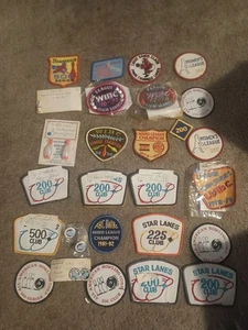 Vintage BOWLING Patches Embroidered Lot of 27 Unused - Picture 1 of 13
