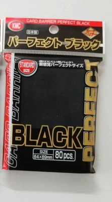 KMC Negro Ajuste Perfecto Tamaño Mangas - 80 Unidades - Magic Gathering Pokemon Nuevo Foto 1 de 3