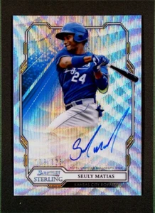 2019 Bowman Sterling Prospect Wave Refractor /125 Seuly Matias #BSPA-SM Auto - Picture 1 of 3