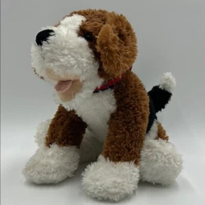 Buil-a-bear Teddy dog Beagle Plush 15 Black White Tan - Picture 1 of 16