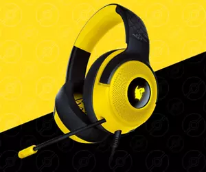 Razer x Pokémon Pikachu Kraken V3 X Wired Gaming Earphones Microphone - Picture 1 of 9