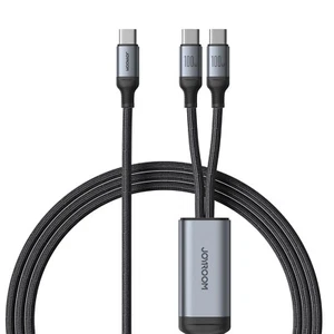 JOYROOM A21 Type-C to Dual Type-C 100W 2 in 1 Charging Cable, Length: 1.5m - Picture 1 of 7
